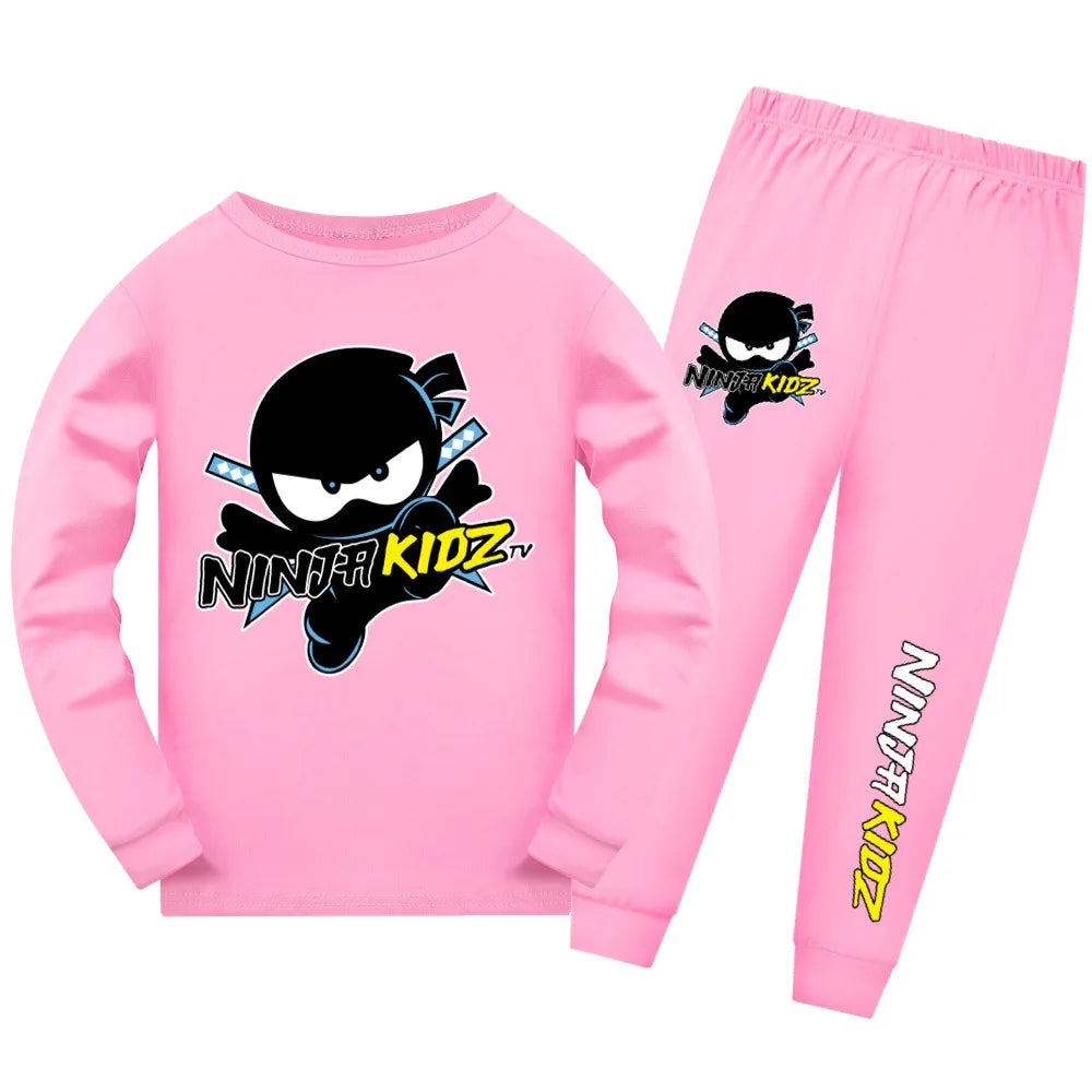 Pijama Ninja Kidz para Niños y Niñas — Algodón, Conjunto 2 Piezas