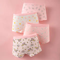 4 Pack Summer Girl Underwear Set Children Cartoon Clothes Boyshorts Soft and Comfortable Safety Panties for Little School Girls