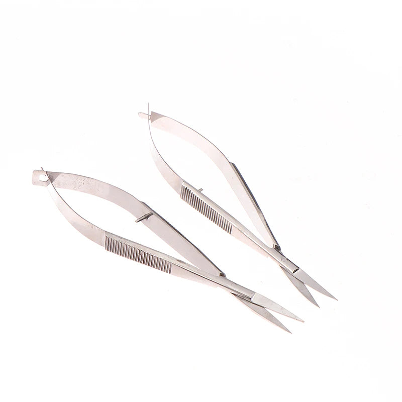 Russian Manicure Scissors Curved Straight Tip Stainless Steel Professional Dead Skin Remover Manicure Tool