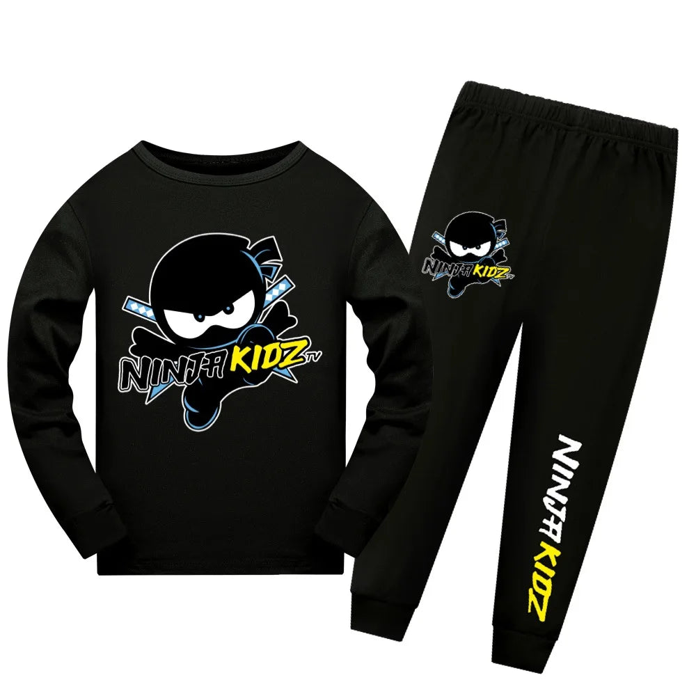 Pijama Ninja Kidz para Niños y Niñas — Algodón, Conjunto 2 Piezas