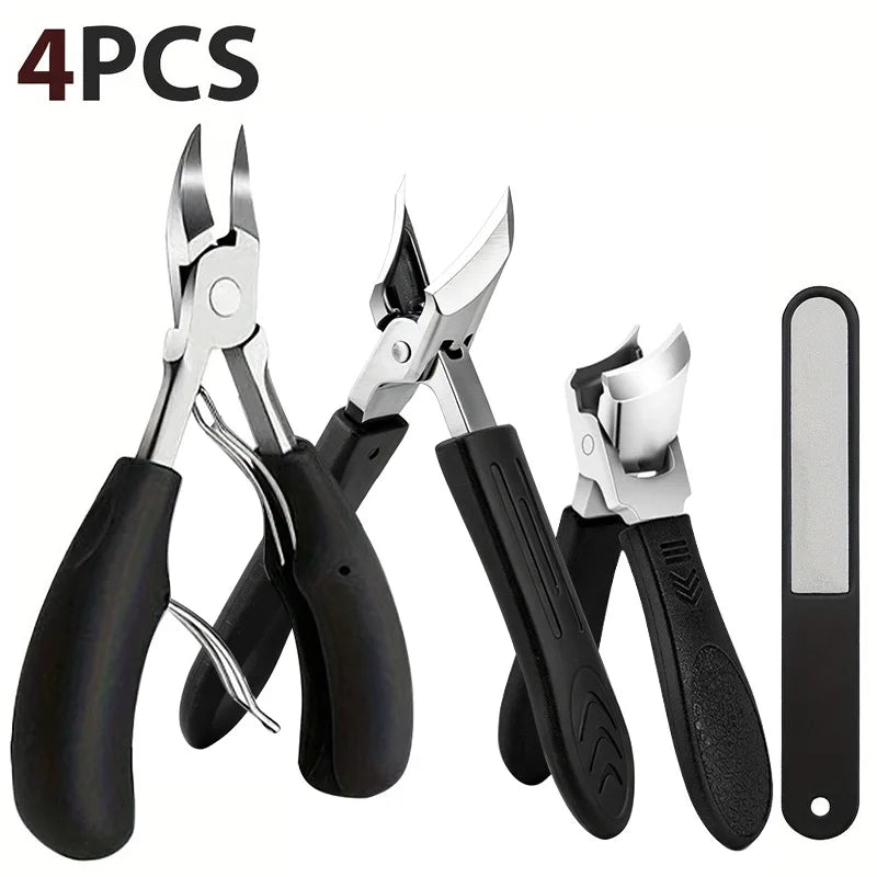 Ingrown Toenail Manicure Tool Set, Large Nail Clippers, Pointed Beak Nail Cutters, Pedicure Tools for Paronychia Care