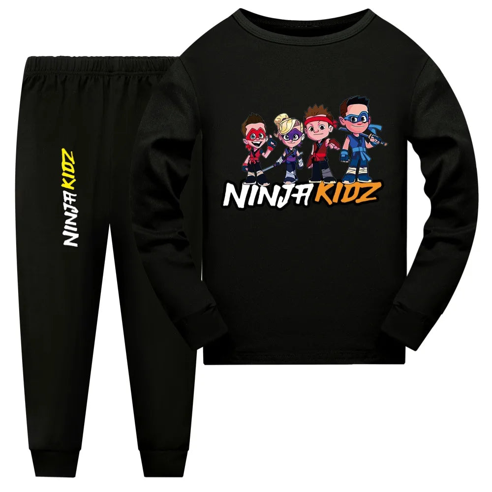 Pijama Ninja Kidz para Niños y Niñas — Algodón, Conjunto 2 Piezas