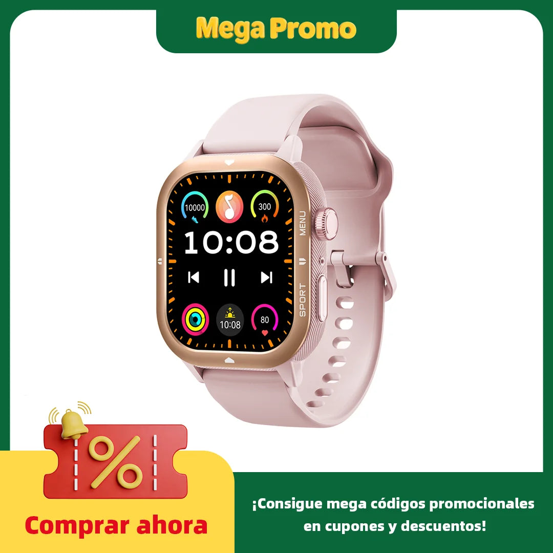 CUBOT U1 Smart Watch, Waterproof Sport Smartwatch for Men, 1.93" Ultra-Thin Display, Heart Rate, Fitness Tracker, Bluetooth Call