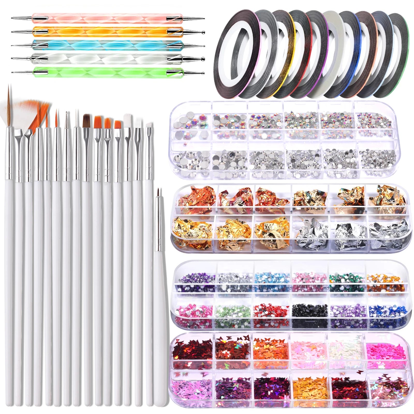 Manicure Set for Nail Polish Sequins Set Nail Decoration Nail Art Pen Nails Accessories Manicure Tools