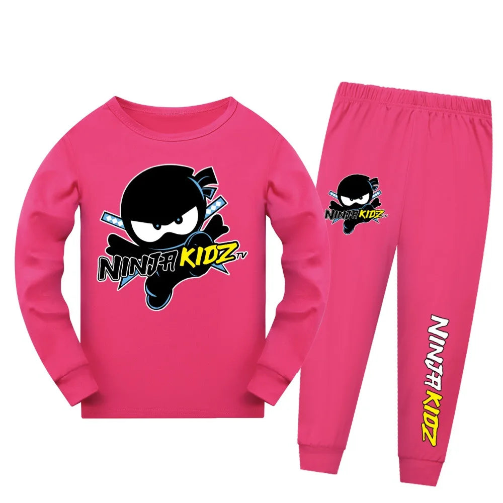Pijama Ninja Kidz para Niños y Niñas — Algodón, Conjunto 2 Piezas