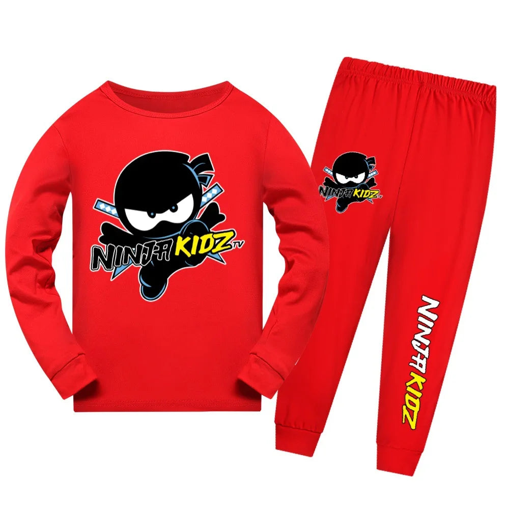 Pijama Ninja Kidz para Niños y Niñas — Algodón, Conjunto 2 Piezas