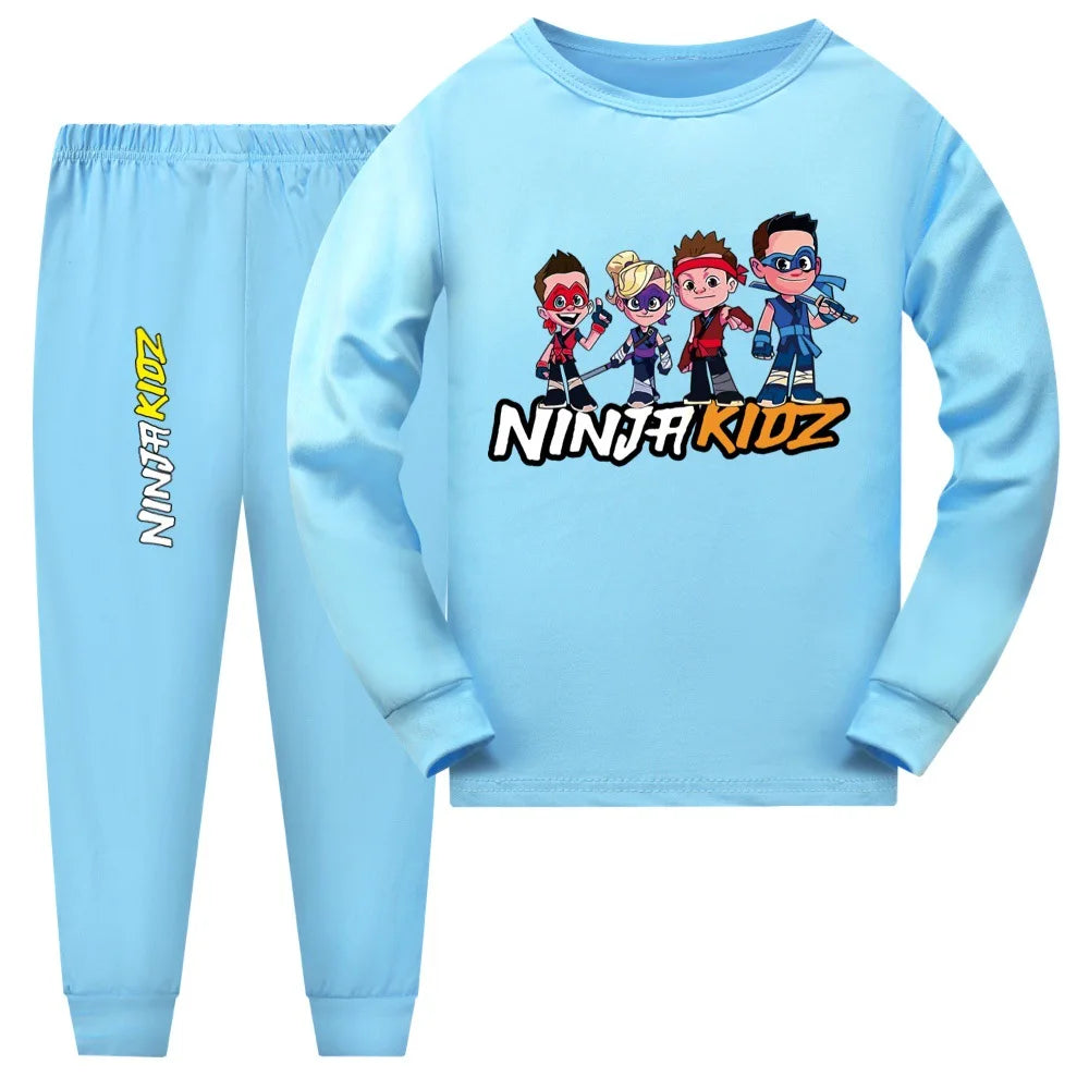 Pijama Ninja Kidz para Niños y Niñas — Algodón, Conjunto 2 Piezas