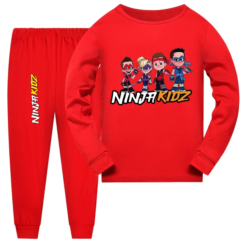 Pijama Ninja Kidz para Niños y Niñas — Algodón, Conjunto 2 Piezas