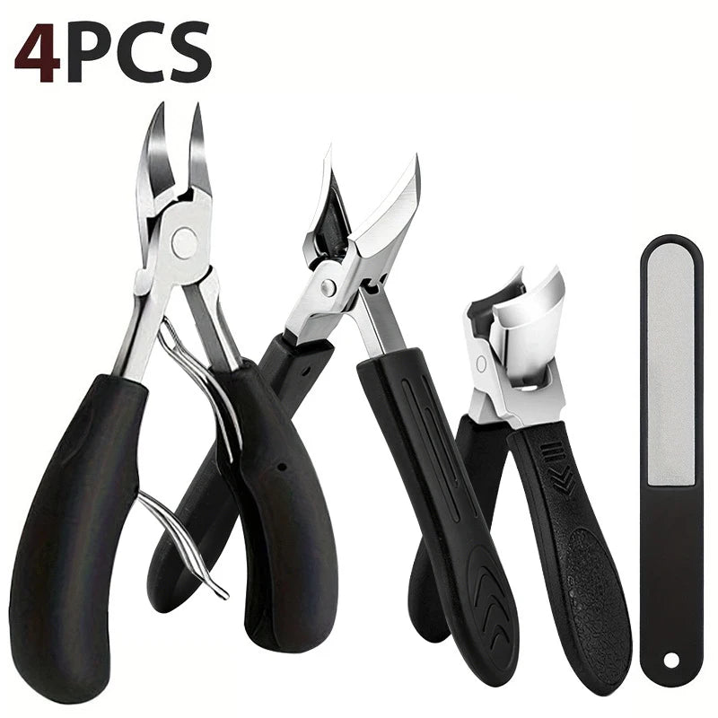 Ingrown Toenail Manicure Tool Set, Large Nail Clippers, Pointed Beak Nail Cutters, Pedicure Tools for Paronychia Care