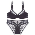 Summer Sexy Lace Embroidery Women Lingerie Set French Thin Cup Push Up Bra Comfort Breathable Underwear Ladies Bra Briefs Set