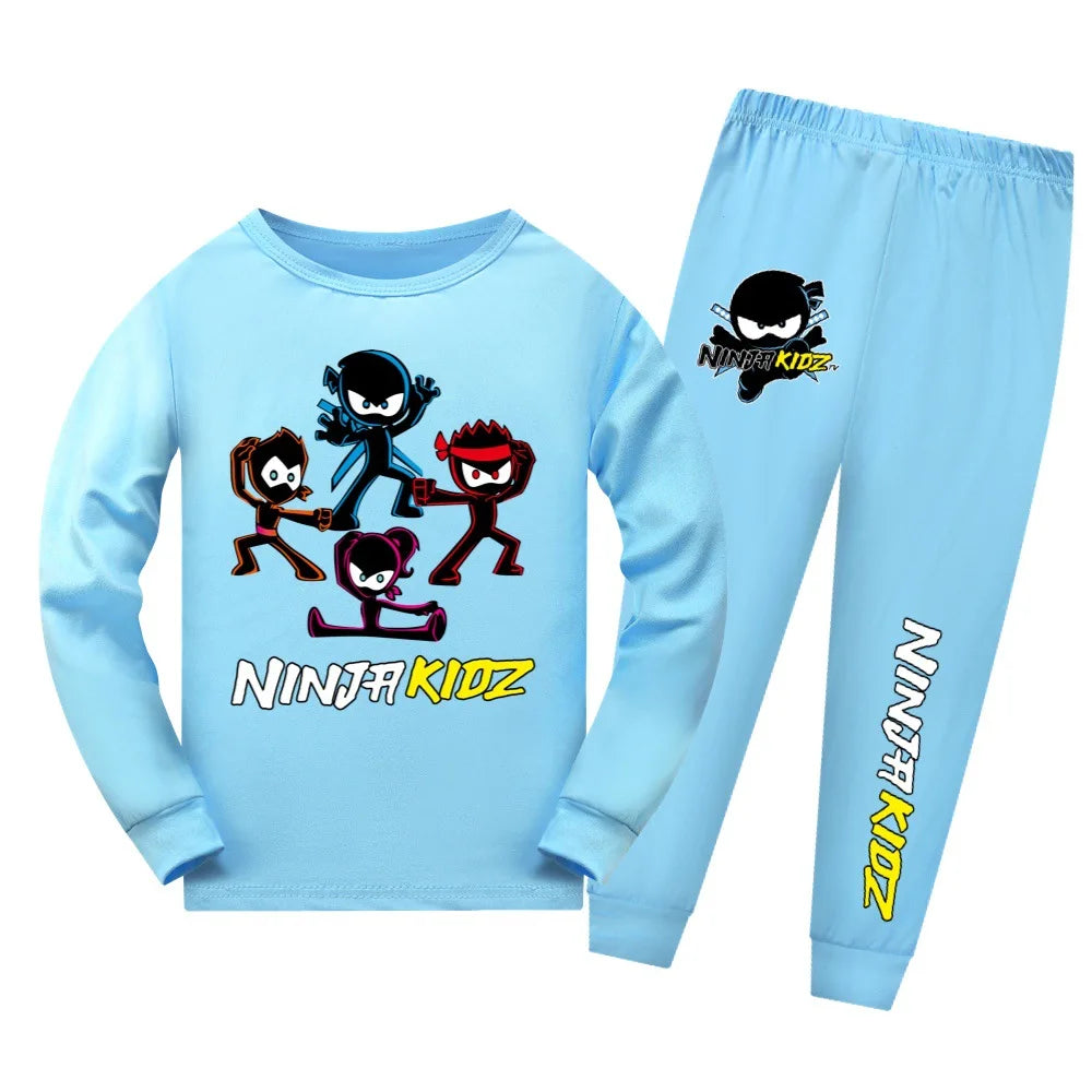 Pijama Ninja Kidz para Niños y Niñas — Algodón, Conjunto 2 Piezas