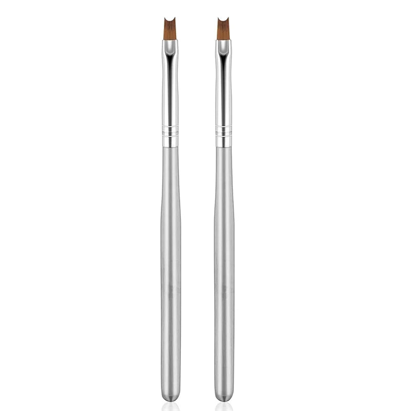 DIY French Manicure Brush, Home Use Nail Detail Brush for French Tips, Clean Up Cuticle, Nail Art Painting, Manicure Tools with