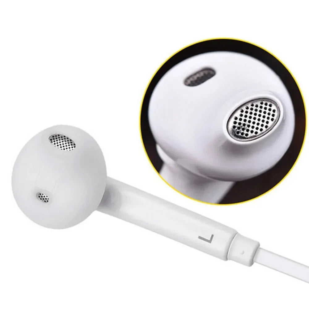 Wired Stereo Headset Game 3.5mm In-Ear Mic Volume Control Sport Wired Headset Universal Bass Call Headphones