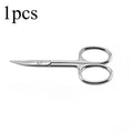 Professional Manicure Scissors Stainless Steel Cuticle Precision Beauty Grooming for Nail Facial Hair Eyebrow Eyelash Nose Hair