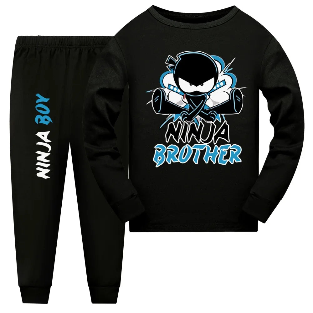 Pijama Ninja Kidz para Niños y Niñas — Algodón, Conjunto 2 Piezas
