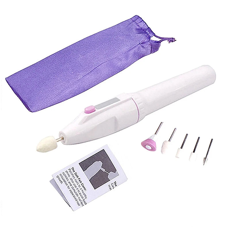Electric Manicure Pedicure Nail Drill Set 5 In 1 Professional Nail File Grinder Grooming Personal Manicure And Pedicur