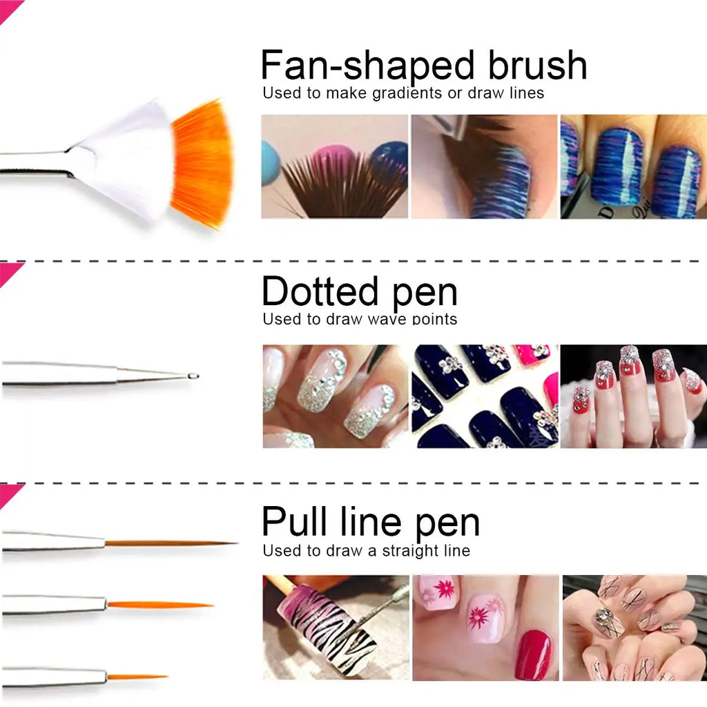 Manicure Set for Nail Polish Sequins Set Nail Decoration Nail Art Pen Nails Accessories Manicure Tools