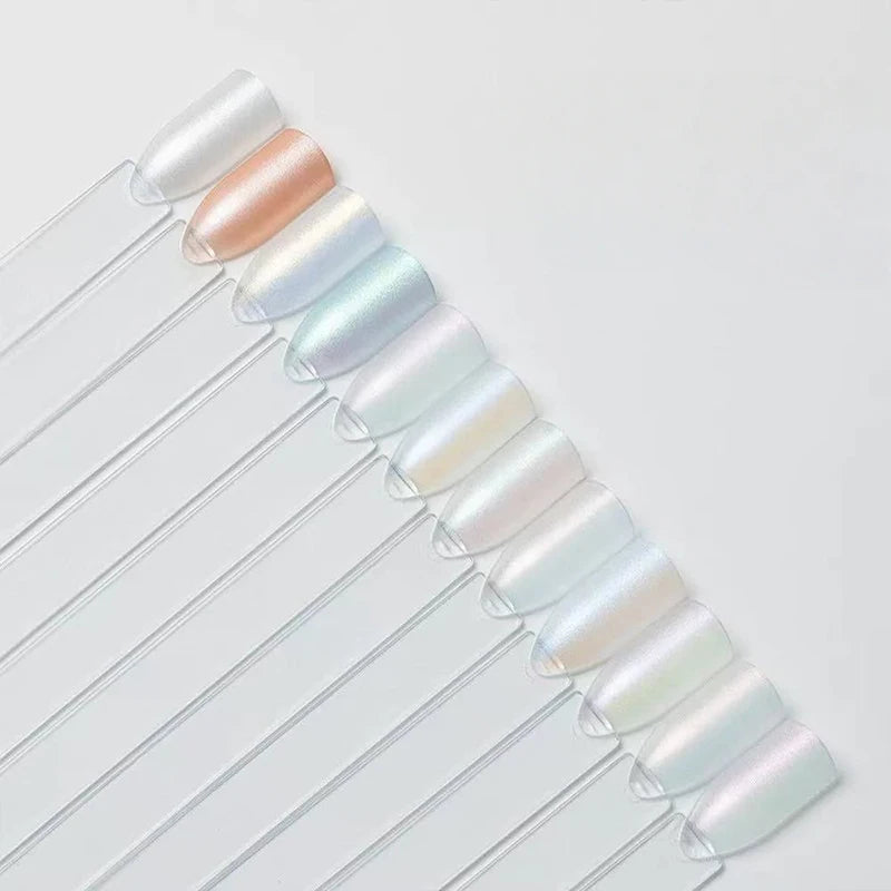 12-grid highlight aurora patting gel polish blush gradient gel polish UV gel suitable for French manicures, DIY nail art charm