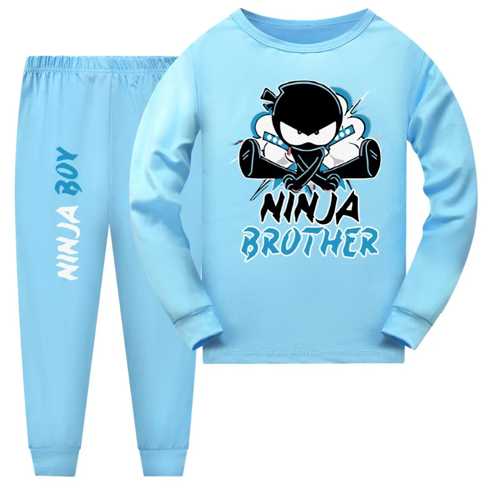 Pijama Ninja Kidz para Niños y Niñas — Algodón, Conjunto 2 Piezas
