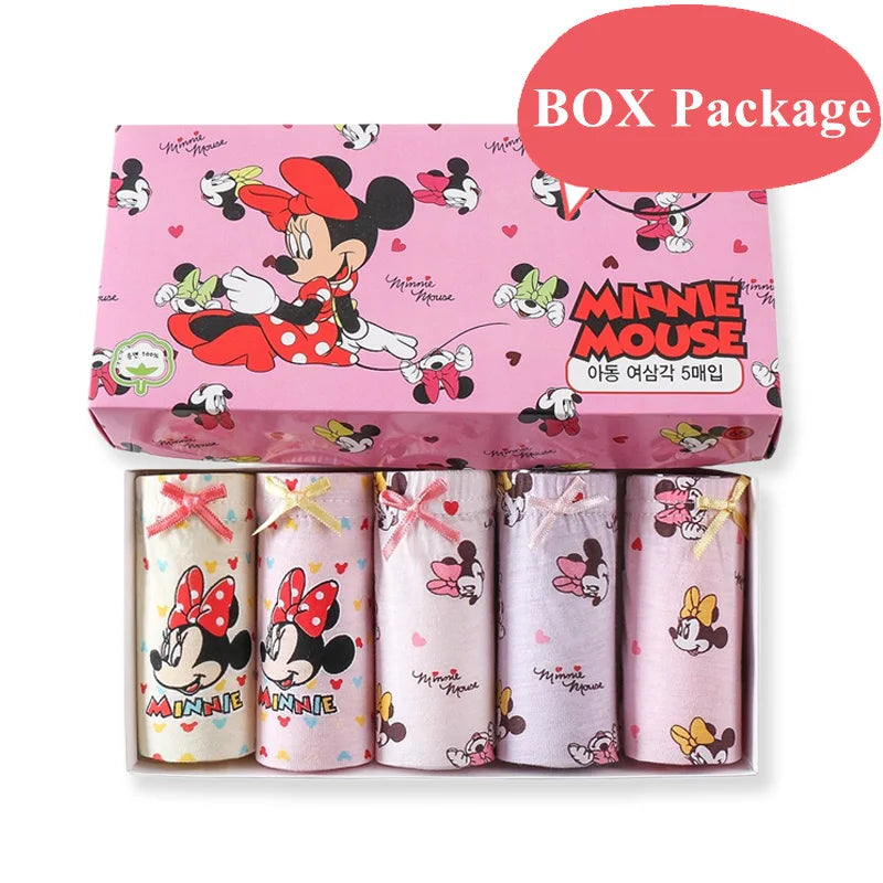 5 Pcs/Box Cotton Panties For Girls Cute Cartoon Character Kuromi Melody Girls Briefs Children Underwear Breathable Kids Knickers
