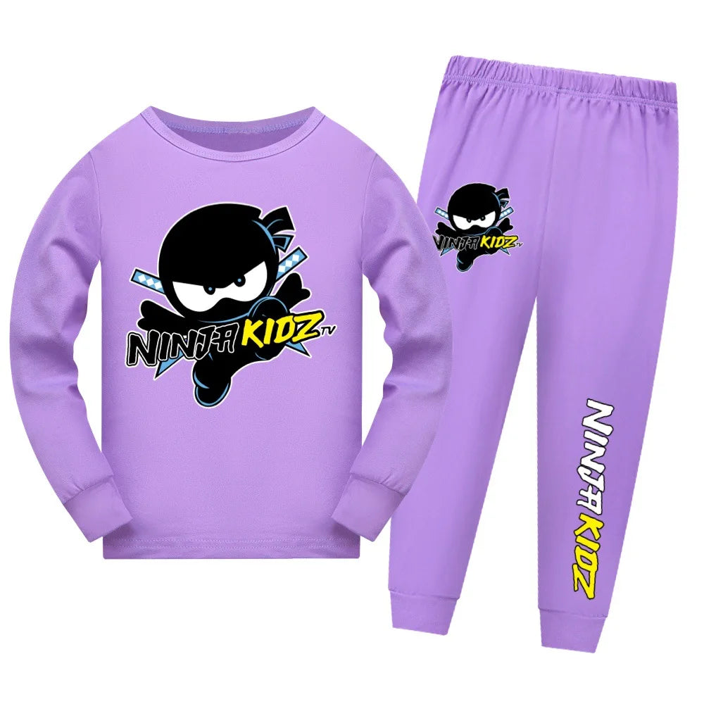 Pijama Ninja Kidz para Niños y Niñas — Algodón, Conjunto 2 Piezas