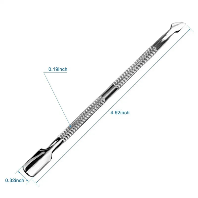 Manicure Set Tool Cuticle Skin Scissors Steel Push Dead Leather Fork Nail Clipper Cleaning Nails Remover Pusher Pedicure Product