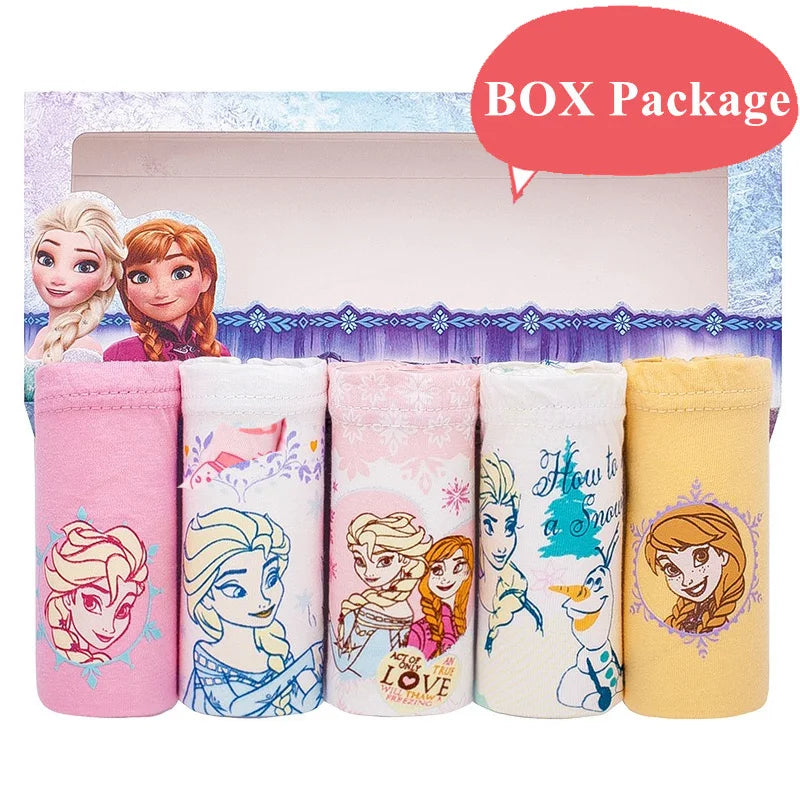 5 Pcs/Box Cotton Panties For Girls Cute Cartoon Character Kuromi Melody Girls Briefs Children Underwear Breathable Kids Knickers