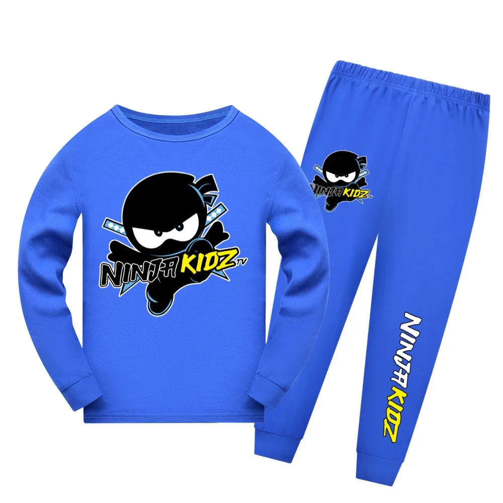 Pijama Ninja Kidz para Niños y Niñas — Algodón, Conjunto 2 Piezas