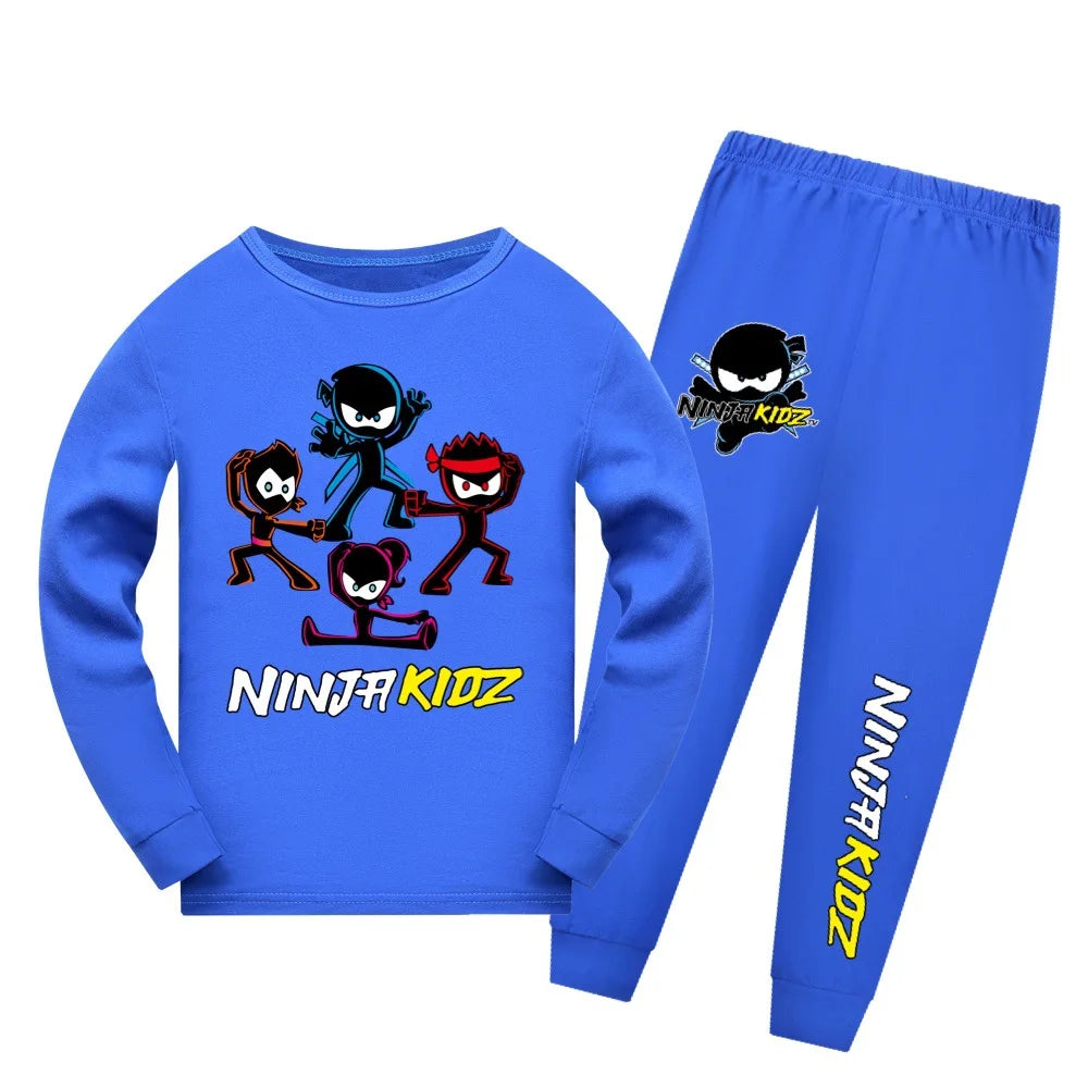 Pijama Ninja Kidz para Niños y Niñas — Algodón, Conjunto 2 Piezas