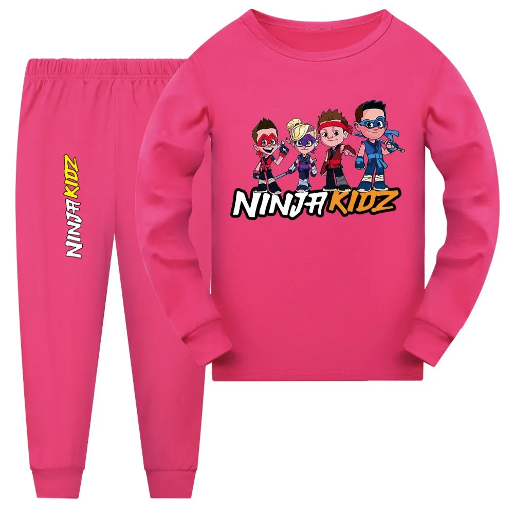 Pijama Ninja Kidz para Niños y Niñas — Algodón, Conjunto 2 Piezas
