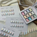 12-grid highlight aurora patting gel polish blush gradient gel polish UV gel suitable for French manicures, DIY nail art charm