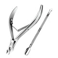 Manicure Set Tool Cuticle Skin Scissors Steel Push Dead Leather Fork Nail Clipper Cleaning Nails Remover Pusher Pedicure Product